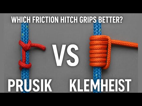 Prusik vs. Klemheist – Welcher Klemmknoten greift besser?