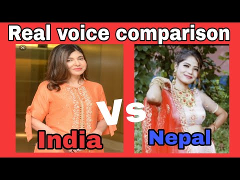 Alka yagnik vs Anu Chaudhary real voice comparison ,India vs Nepal female singer