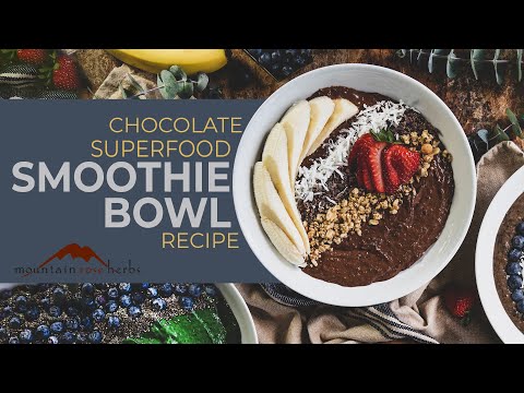 Chocolate Superfood Smoothie Bowl Recipe