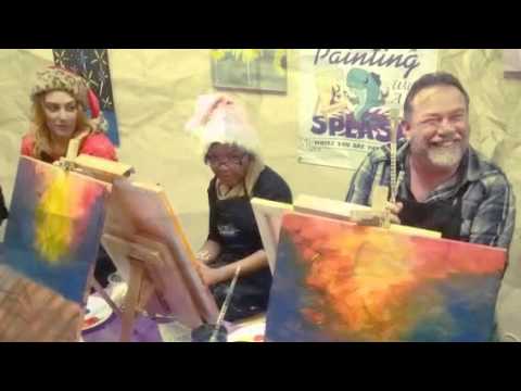 Martini Glasses With A Shot - Paint Party Session  (Created