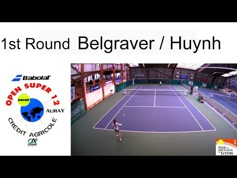Victory of Belgraver (NED) over  Huynh (FRA) 7/6-6/2- Open Super 12 Auray Tennis- Girls 1st Round