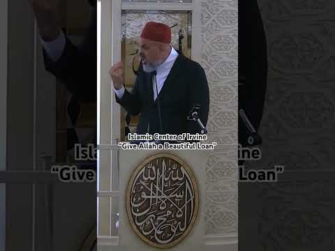 From today’s khuṭbah at the Islamic Center of Irvine, “Give Allāh a Beautiful Loan”. #Islam