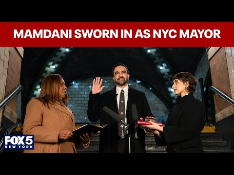Zohran Mamdani sworn in as New York City mayor