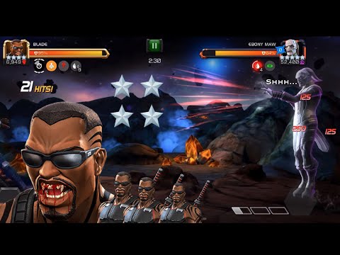 4 STAR BLADE V/S Ebony MAW | 52k! Boosted Linked MAP 6 - Marvel Contest of Champions