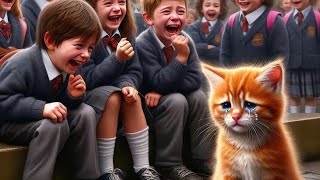 Baby cat is bullied in school #cat #catlover