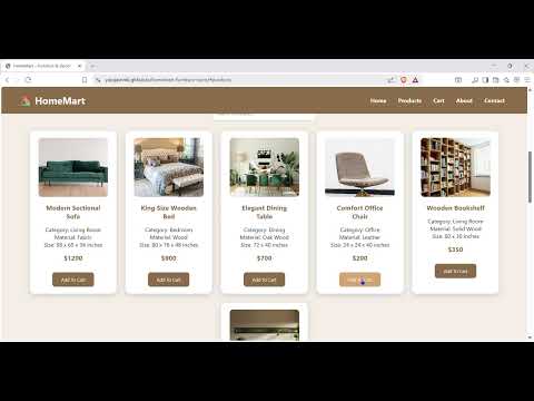 Task Demo - DAS003166 - HomeMart - Furniture & Decor