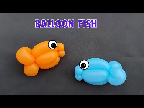 How to make balloon fish. easy balloon animal for beginners. how to make balloon animals