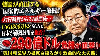 【緊急速報】韓国LNG危機で露呈した“国家の弱点”日本が備蓄を渡さなかった本当の理由