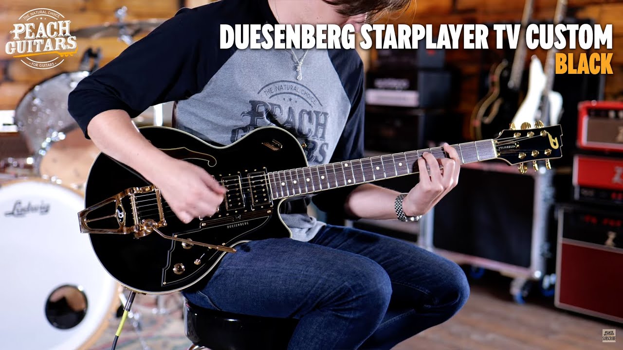 Duesenberg Starplayer TV Collection Custom - 3 Pickups - Black