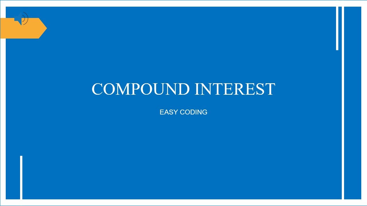 Python Program To Find The Compound Interest ||EASY CODING