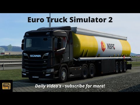 ETS 2 Scania R650 V8 | Tanker to Carlisle | Realistic Simulation 9 (Part 1)