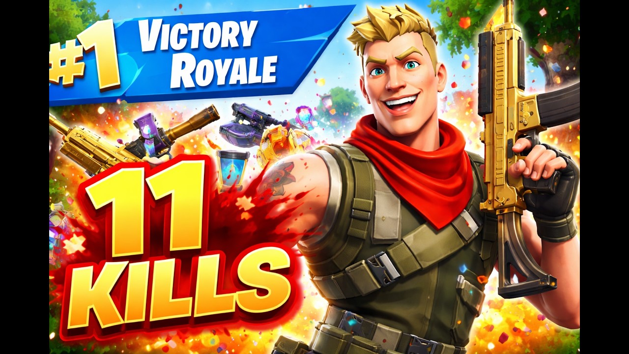 11 kills Victory royale in Fortnite Zero build