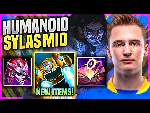 HUMANOID PICKS SYLAS WITH NEW ITEM HEXTECH ROCKETBELT! - MAD Humanoid Plays Sylas MID vs Syndra! |