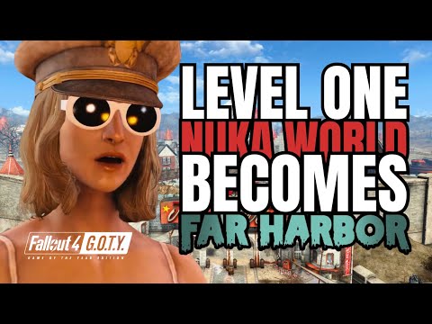 Fallout 4 Survival: Level One Nuka World | Melee (and Explosives) Only | EP.13 - Far Harbor, Finally