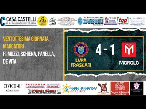 Eccellenza, 28^ giornata: LVPA Frascati - Morolo 4 - 1