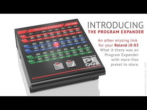 Roland JX-03 Synthesizer, The Virtual Program Expander - PE 002