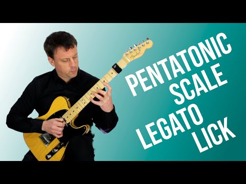 Learn This Major Pentatonic Scale Lick - Legato Workout For Your Left Hand.