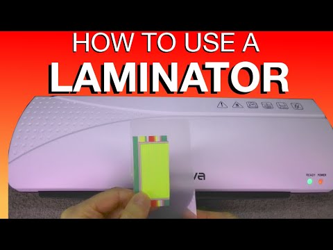 How to use a LAMINATOR