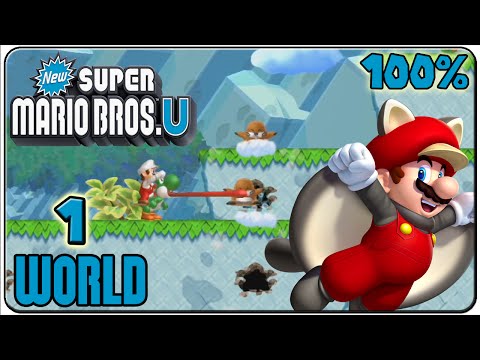 New Super Mario Bros. U - Walkthrough - Part 1 Acorn Plains