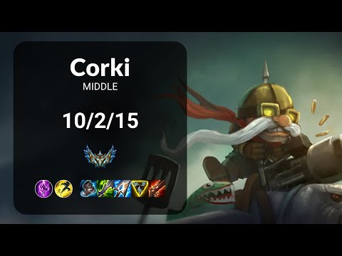 Corki vs Zoe MIDDLE - KR CHALLENGER Patch 14.21