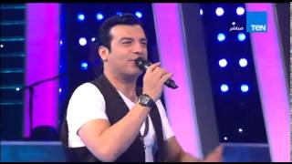 5 موووواه النجم ايهاب توفيق يشعل الاستوديو بأغنية تسلم الايادى