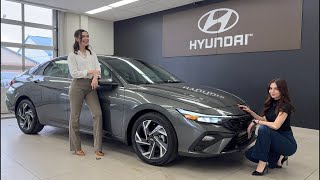 The 2025 Hyundai Elantra Luxury + Light Grey Interior!