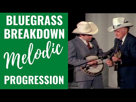 How to Play // Bluegrass Breakdown Melodic Banjo Progression