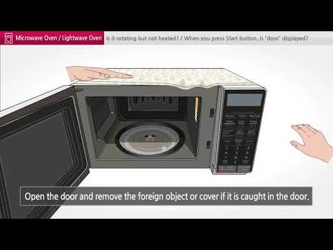 [LG Microwave] - Is it rotating but not heated? (Microwave Oven, Lightwave Oven)