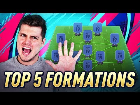 TOP 5 BEST FORMATIONS IN FIFA 19 ULTIMATE TEAM!