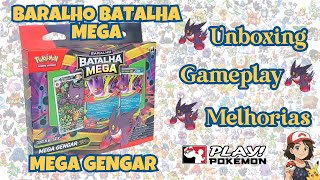 Review Baralho Batalha Mega - MEGA GENGAR EX! Unboxing, Gameplays e Melhorias para seu deck!