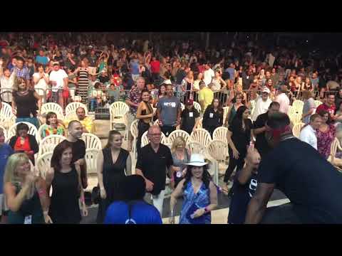 Mykalcurtis greeting the people