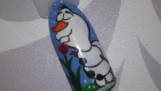 Olaf Nail Art - Frozen/Kraina lodu - TUTORIAL MANICURE