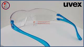 Uvex 9170-001DP X-One Safety Glasses | Blue Clear Frame