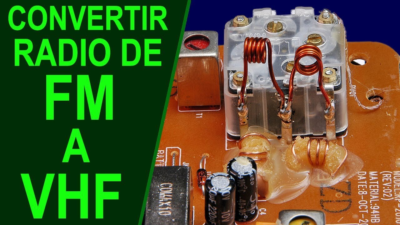 How to modify and convert an FM radio receiver to listen to VHF band.