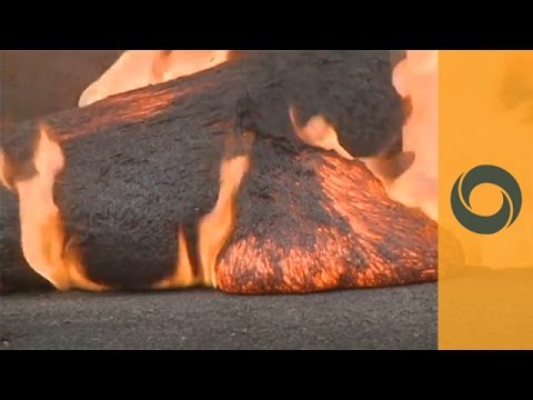 Fortunately It's Not So Fast - Lava Flows Near Pahoa (Hawai)