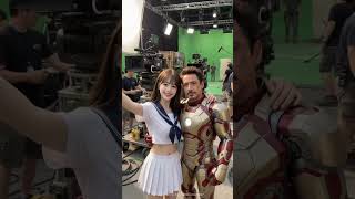 ハリウッドスターと共演〜❣️#カコジョ #加工女子 #AI美女 #AI生成 #AI #AIart #AIgirl #映画