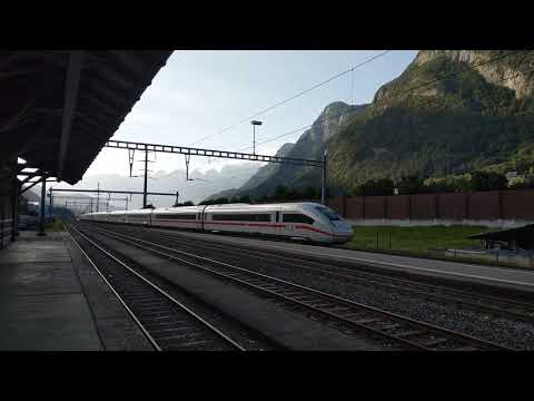 Br 412 als ICE Hamburg-Altona - Chur Durchfahrt Mels