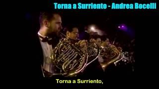 Torna a Surriento Andrea Bocelli Letra
