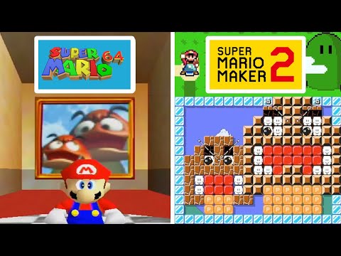 Super Mario 64 FULL GAME Super World Recreated in Super Mario Maker 2