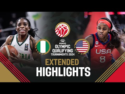 Nigeria 🇳🇬 v USA 🇺🇸 | Extended Highlights | FIBA Women's OQT 2024