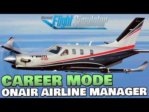 Microsoft Flight Simulator 2020 Career Mode Realistic - First Job EGNS to EGUL - OnAir Company