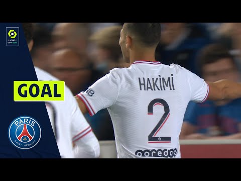 Goal Achraf HAKIMI (64' - PSG) RC STRASBOURG ALSACE - PARIS SAINT-GERMAIN (3-3) 21/22