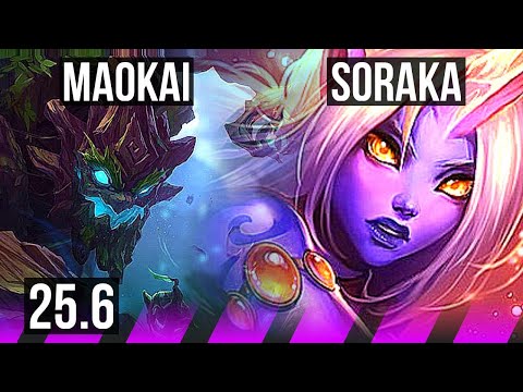 MAOKAI & Kai'Sa vs SORAKA & Ezreal (SUP) | KR Master | 25.6