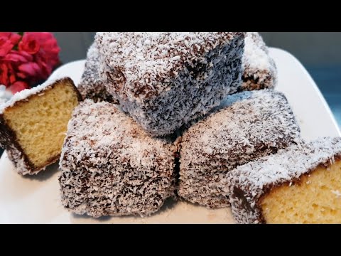 LAMINGTONS Recipe! Super Easy And Delicious Australian Dessert ! Easy Chocolate Lamingtons!