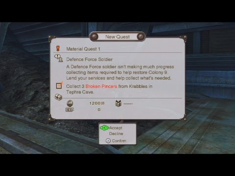 Xenoblade Chronicles - Material Quest 1 & 2 - Tephra Cave