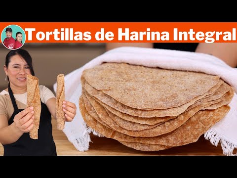 PREPARA Tus Propias TORTILLAS de HARINA INTEGRAL SUPERSUAVES | La Receta más Fácil que Encontrarás!
