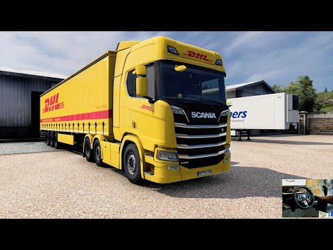 ETS2 Realistic Driving | Scania R500 | SnowyMon | G29 Steering Wheel 
