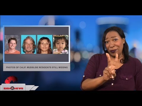 Photos of Calif. mudslide residents still missing (ASL - 1.15.18)