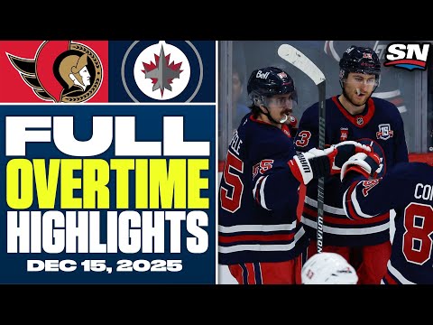 Ottawa Senators at Winnipeg Jets | FULL Overtime Highlights - December 15, 2025