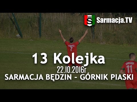 13 kolejka, Sarmacja Będzin - Górnik Piaski, 22.10.2016,